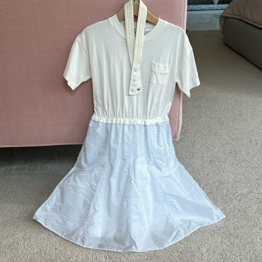 Moncler size 6 girls mixmedia dress